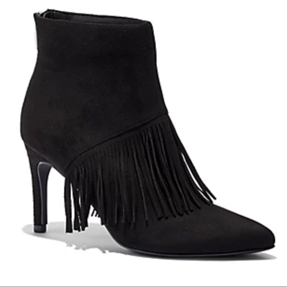 NY&CO black fringe bootie, size 9, NWOT